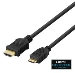 Deltaco, HDMI/Mini HDM, 2 m kaina ir informacija | Deltaco Buitinė technika ir elektronika | pigu.lt