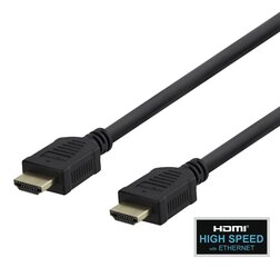 Deltaco HDMI-1050-K, HDMI, 5 m цена и информация | Кабели и провода | pigu.lt