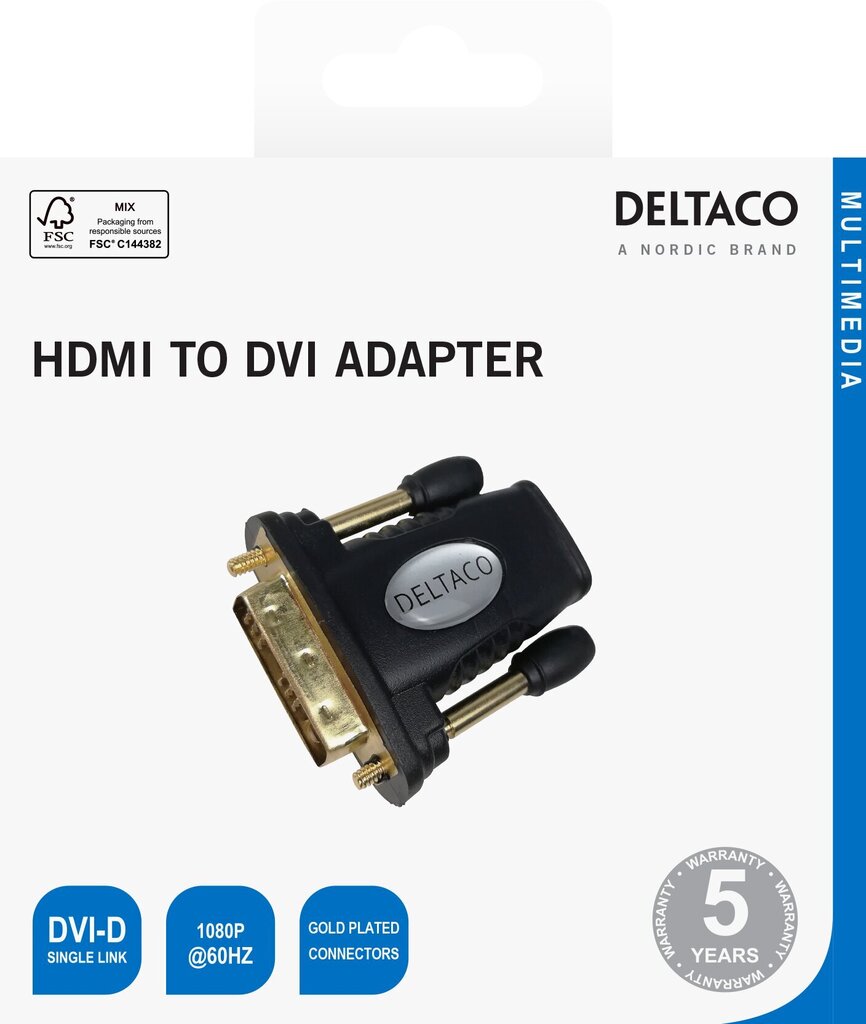 Deltaco R00100024 цена и информация | Adapteriai, USB šakotuvai | pigu.lt