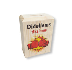 Medinė taupyklė „DIDELIEMS tikslams“ цена и информация | Другие оригинальные подарки | pigu.lt