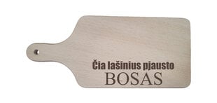 GRAVIRUOTA PJAUSTYMO LENTELĖ „ČIA LAŠINIUS PJAUSTO BOSAS“ kaina ir informacija | Kitos originalios dovanos | pigu.lt