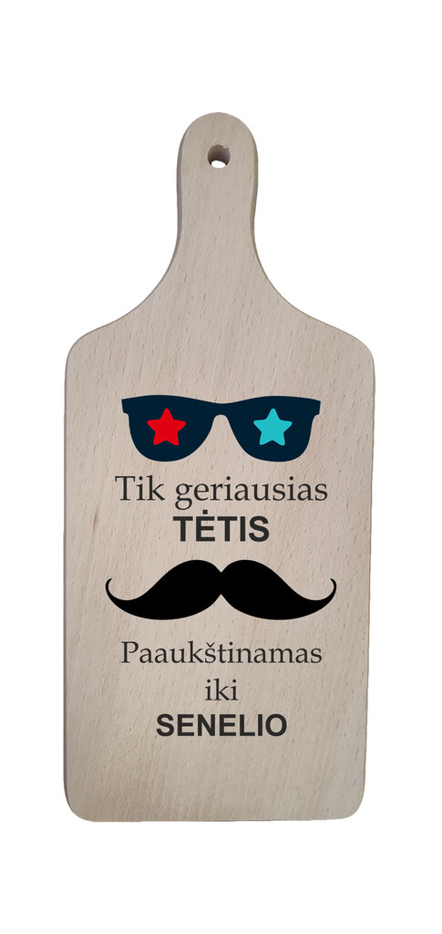 Pjaustymo lentelė „Tik geriausiasn tėtis“ цена и информация | Kitos originalios dovanos | pigu.lt