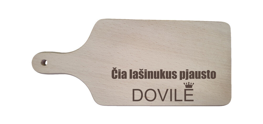 Pjaustymo lentelė „Čia lašinukus pjausto Dovilė“ kaina ir informacija | Kitos originalios dovanos | pigu.lt