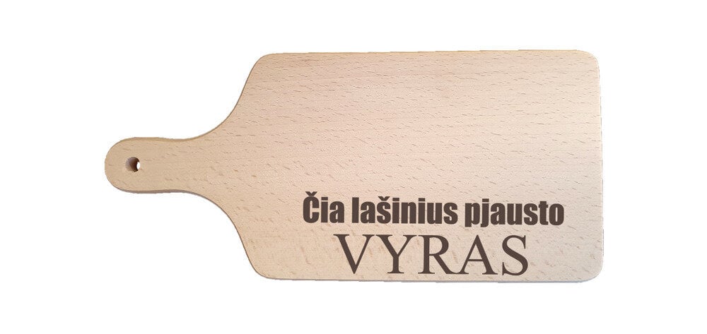 Pjaustymo lentelė „Čia lašinius pjausto vyras“ kaina ir informacija | Kitos originalios dovanos | pigu.lt