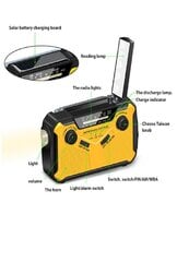 Новое многофункциональное радио с солнечной батареей цена и информация | Радиостанции, рации  | pigu.lt