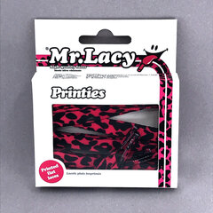 Mr.Lacy Printies plokšti raišteliai, rožiniai/juodi, 130 cm kaina ir informacija | Drabužių ir avalynės priežiūros priemonės | pigu.lt