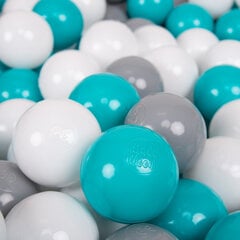 Plastikiniai kamuoliai KiddyMoon, pilka, 100 vnt. kaina ir informacija | Žaislai kūdikiams | pigu.lt