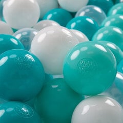 Plastikiniai kamuoliai KiddyMoon, šviesi turkio, 100 vnt. kaina ir informacija | Žaislai kūdikiams | pigu.lt