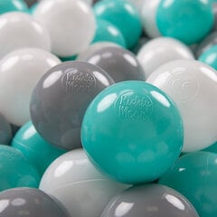 Plastikiniai kamuoliai KiddyMoon, balta, 50 vnt. kaina ir informacija | Žaislai kūdikiams | pigu.lt