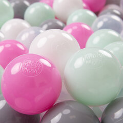 Plastikiniai kamuoliai KiddyMoon, skaidri, 700 vnt. kaina ir informacija | Žaislai kūdikiams | pigu.lt