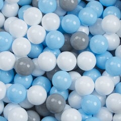 Квадратный детский бассейн с мячиками KiddyMoon 90x30 см/300 шариков ∅ 7 см, сертифицирован в ЕС, светло-серый: серый/белый/бирюзовый цена и информация | Игрушки для малышей | pigu.lt