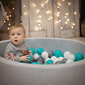 Plastikiniai kamuoliai KiddyMoon, balta, 700 vnt. kaina ir informacija | Žaislai kūdikiams | pigu.lt
