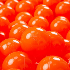 Plastikiniai kamuoliai KiddyMoon, oranžinė, 50 vnt. kaina ir informacija | Žaislai kūdikiams | pigu.lt
