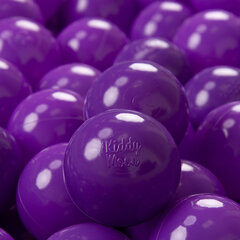 Plastikiniai kamuoliai KiddyMoon, violetinė, 200 vnt. kaina ir informacija | Žaislai kūdikiams | pigu.lt