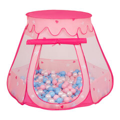 Игровая палатка с пластиковыми шариками Selonis Pop Up, 105x90 см/600 шариков, для детей, розовый: розовая пудра-перламутровый-прозрачный цена и информация | Игрушки для малышей | pigu.lt