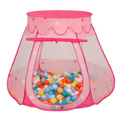 Игровая палатка с пластиковыми шариками Selonis Pop Up, 105x90 см/300 шариков, для детей, розовый: светло-голубой-розовая пудра-перламутровый цвет цена и информация | Игрушки для малышей | pigu.lt