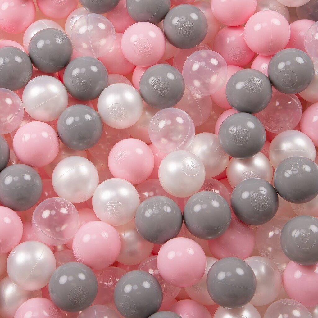 Palapinė Pop Up su plastikiniais kamuoliukais, rožinė, 105x90 cm, 300 kamuoliukų kaina ir informacija | Žaislai kūdikiams | pigu.lt