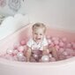 Ketvirtis putplasčio baseinas KiddyMoon su kamuoliukais, pilka, 90x30 cm kaina ir informacija | Žaislai kūdikiams | pigu.lt