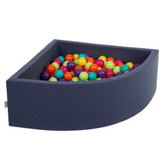 Детский бассейн с мячиками KiddyMoon, 90x30 см/200 шариков ∅ 7 см, сертифицирован в ЕС, темно-голубой: светло-зелёный/жёлтый/бирюзовый/оранжевыйe/темно-розовый/фиолетовый цвет цена и информация | Игрушки для малышей | pigu.lt