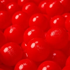 Играть в пластиковые шарики KiddyMoon для малыша 300 штук ∅ 6 см, сертифицированный продукт, произведенный в ЕС, красный цена и информация | Игрушки для малышей | pigu.lt