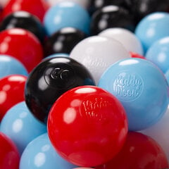 Plastikiniai kamuoliai KiddyMoon, juoda, 200 vnt. kaina ir informacija | Žaislai kūdikiams | pigu.lt