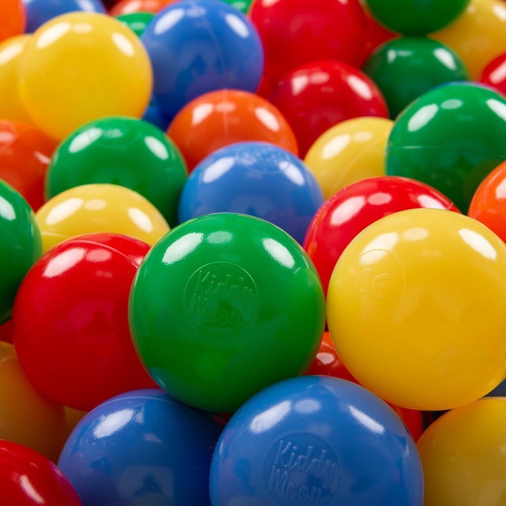 Plastikiniai kamuoliai KiddyMoon, įvairių spalvų, 500 vnt. цена и информация | Žaislai kūdikiams | pigu.lt