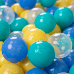 Plastikiniai kamuoliai KiddyMoon, turkio spalva, 100 vnt. kaina ir informacija | Žaislai kūdikiams | pigu.lt
