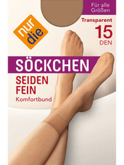Женские тонкие носки 15 Den, темно-бежевые цена и информация | Колготки | pigu.lt