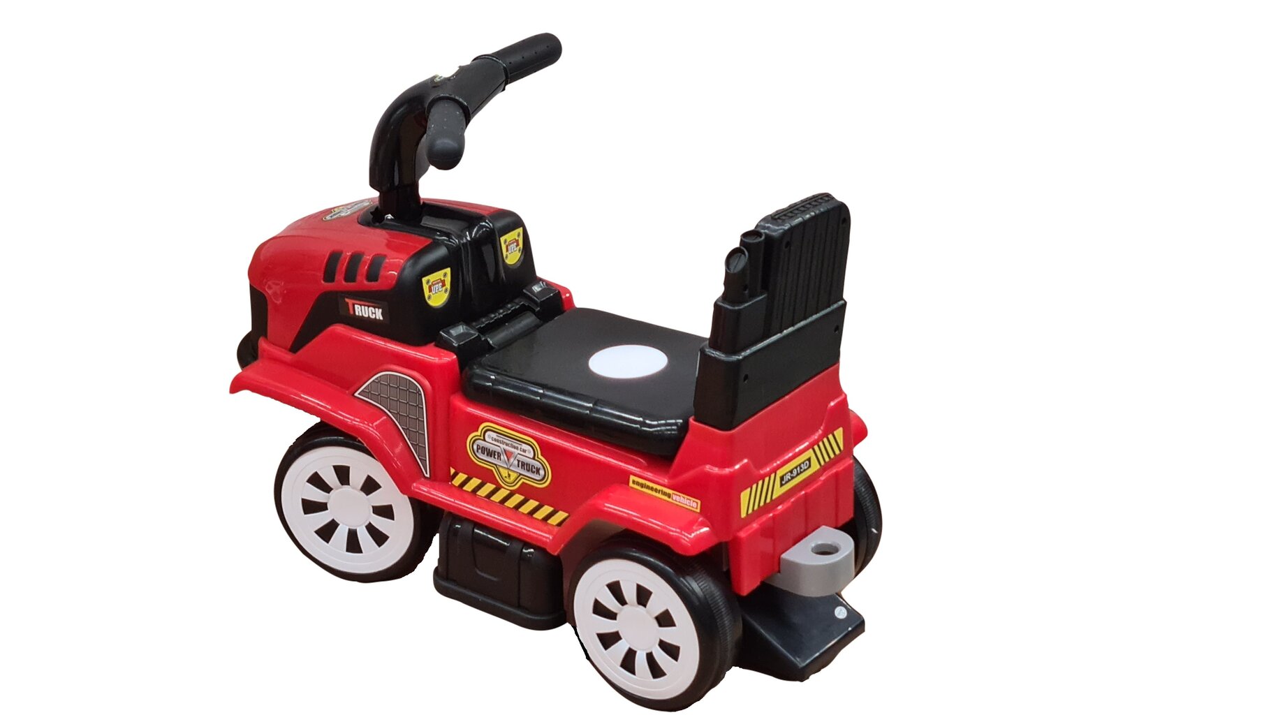 Paspiriamas traktorius su kastuvėliu ir grėbliuku 4660, raudonas kaina ir informacija | Žaislai kūdikiams | pigu.lt