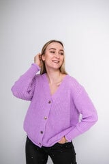 Megztinis su sagomis moterims Kredaga 883, violetinis kaina ir informacija | Megztiniai moterims | pigu.lt