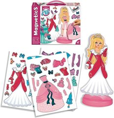 Magnetinė lėlė Princesė su drabužiais, Diset 63268 kaina ir informacija | Lavinamieji žaislai | pigu.lt
