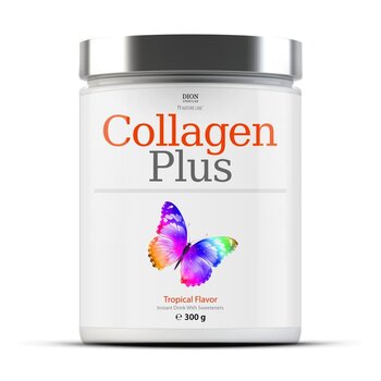 DION SPORTLAB Collagen Plus - Tropikų sk. 300g kaina ir informacija | Vitaminai, maisto papildai, preparatai grožiui | pigu.lt