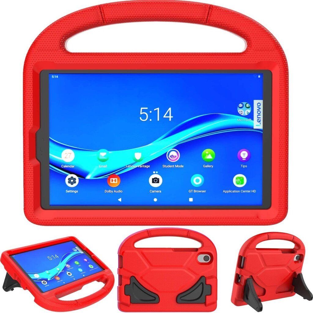 Reach Shockproof Kids skirtas Huawei MatePad T10 9.7, raudonas kaina ir informacija | Planšečių, el. skaityklių dėklai | pigu.lt