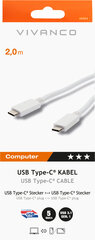 Vivanco кабель USB-C - USB-C 2 м EMark (45354) цена и информация | Кабели для телефонов | pigu.lt