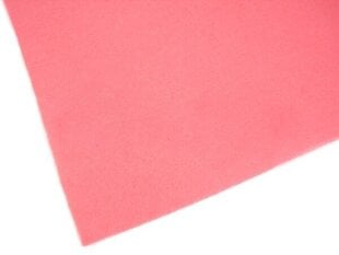 Poliesterio filcas, rožinis 20x30 cm, 1 mm storio kaina ir informacija | Papuošalų gamybai, vėrimui | pigu.lt
