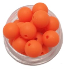 Akriliniai karoliukai apvalūs matiniai oranžiniai, 10mm 10vnt kaina ir informacija | Papuošalų gamybai, vėrimui | pigu.lt