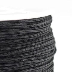 Poliesterio virvelė juoda 0,4~0,5mm 5m kaina ir informacija | Papuošalų gamybai, vėrimui | pigu.lt