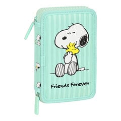 Dvigubo pieštuko dėklas Snoopy Friends Forever цена и информация | Пеналы | pigu.lt