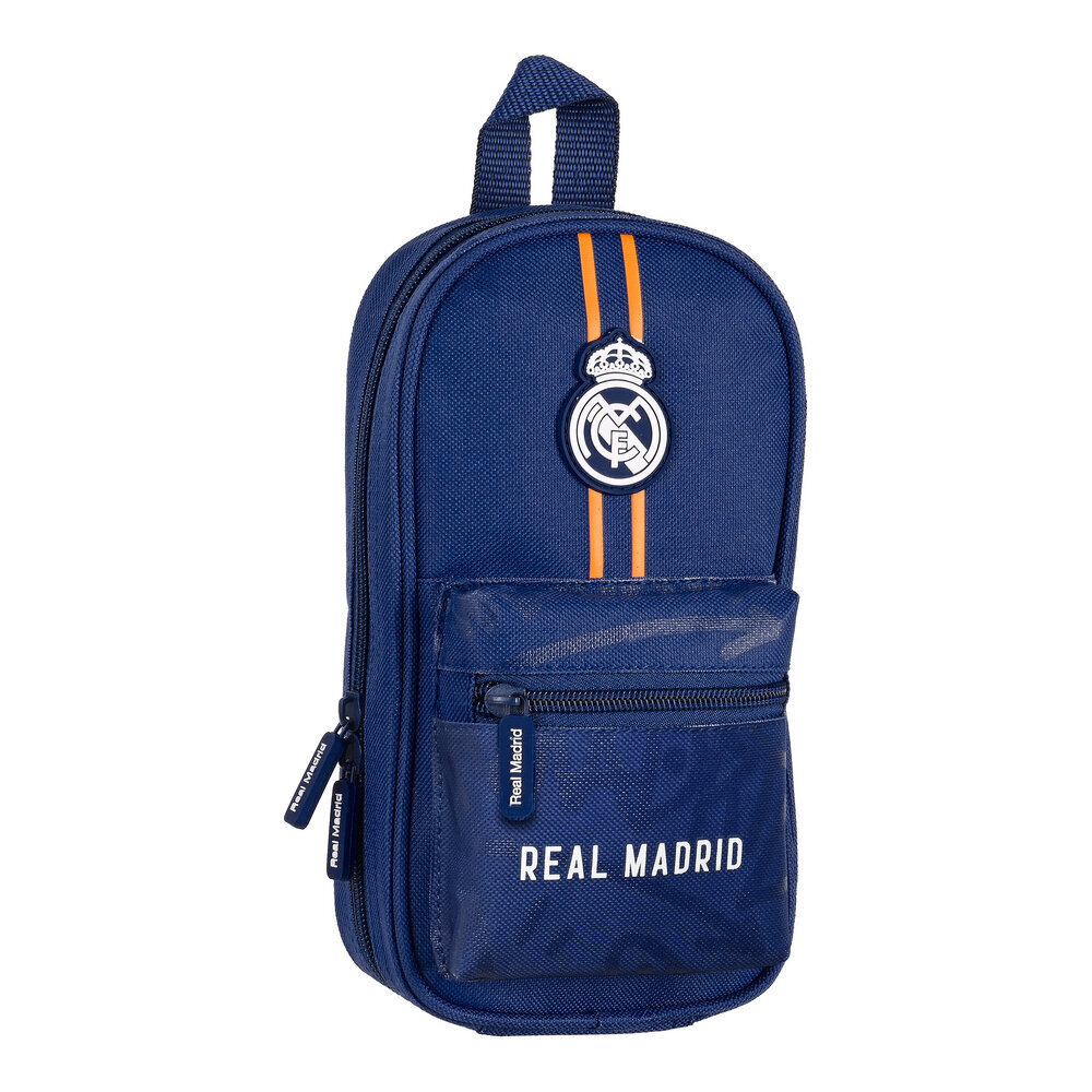 Kuprinė su penalu Real Madrid C.F., 12 x 23 x 5 cm kaina ir informacija | Kuprinės mokyklai, sportiniai maišeliai | pigu.lt