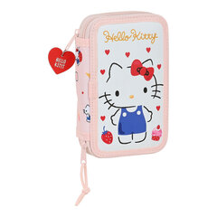 Dvigubo pieštuko dėklas Hello Kitty Happiness Girl kaina ir informacija | Penalai | pigu.lt