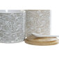 DKD Home Decor cukraus dubuo bambuko - keramikos dirbinys 9.5 x 9.5 x 9.5 cm 4 vnt. цена и информация | Indai, lėkštės, pietų servizai | pigu.lt
