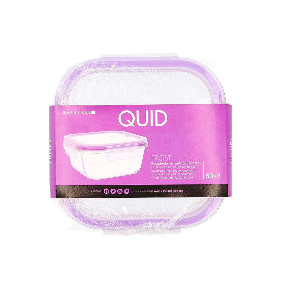 Maisto dėžutė Quid Frost, stiklas (0,8 L) цена и информация | Maisto saugojimo  indai | pigu.lt