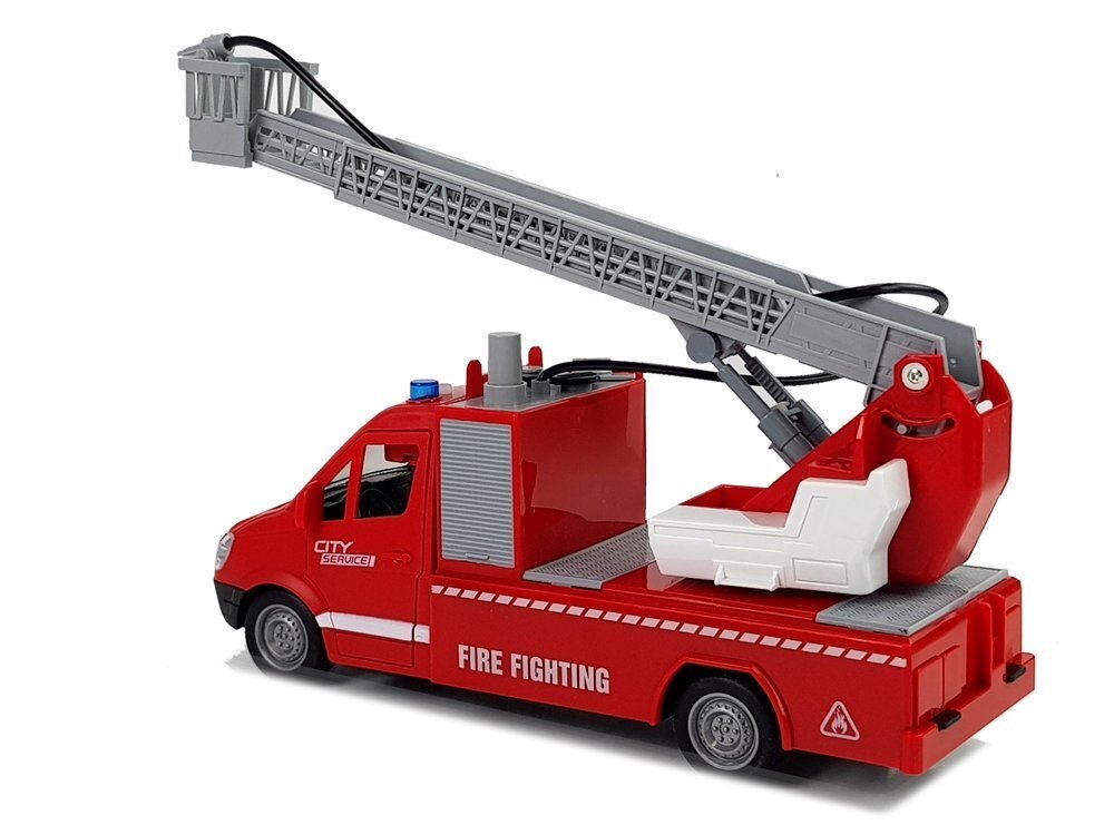 Žaislinis gaisrinės automobilis su kopėčiomis ir vandens patranka цена и информация | Žaislai berniukams | pigu.lt