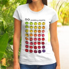 Moteriški marškinėliai "50 pomidorų atspalvių" kaina ir informacija | Originalūs marškinėliai | pigu.lt