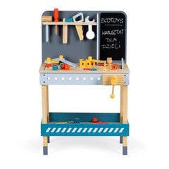 Žaislinė dirbtuvė su įrankiais Ecotoys, 47 d. kaina ir informacija | Žaislai berniukams | pigu.lt