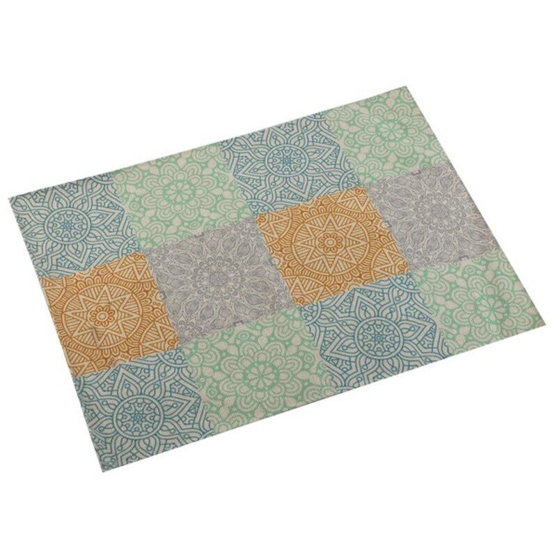 Stalo kilimėlis Versa VS-21350472 Spalvotas Mandala Poliesteris (36 x 0,5 x 48 cm) kaina ir informacija | Staltiesės, servetėlės | pigu.lt