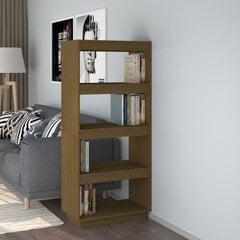 vidaXL Spintelė/kambario pertvara, medaus ruda, 60x35x135cm, pušis цена и информация | Полки | pigu.lt