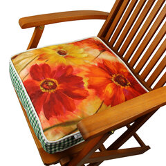 Pagalvė kėdei Floriane Garden YM1077, raudona kaina ir informacija | Pagalvės, užvalkalai, apsaugos | pigu.lt