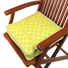 Pagalvė kėdei Floriane Garden YM1194, geltona kaina ir informacija | Pagalvės, užvalkalai, apsaugos | pigu.lt