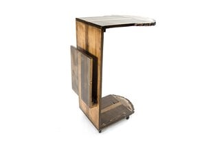 Стол на колесиках Floriane Garden Tamela, коричневый цена и информация | Журнальные столы | pigu.lt